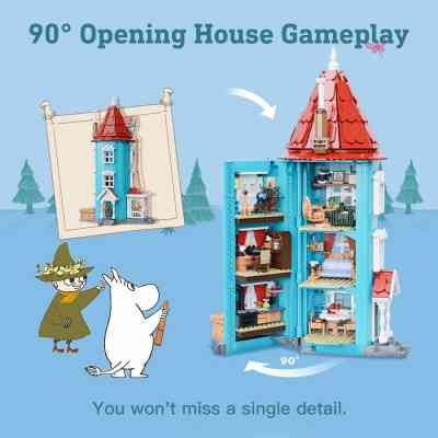 Конструктор Pantasy Moomin Домик Муми-троллей (87201) Винница