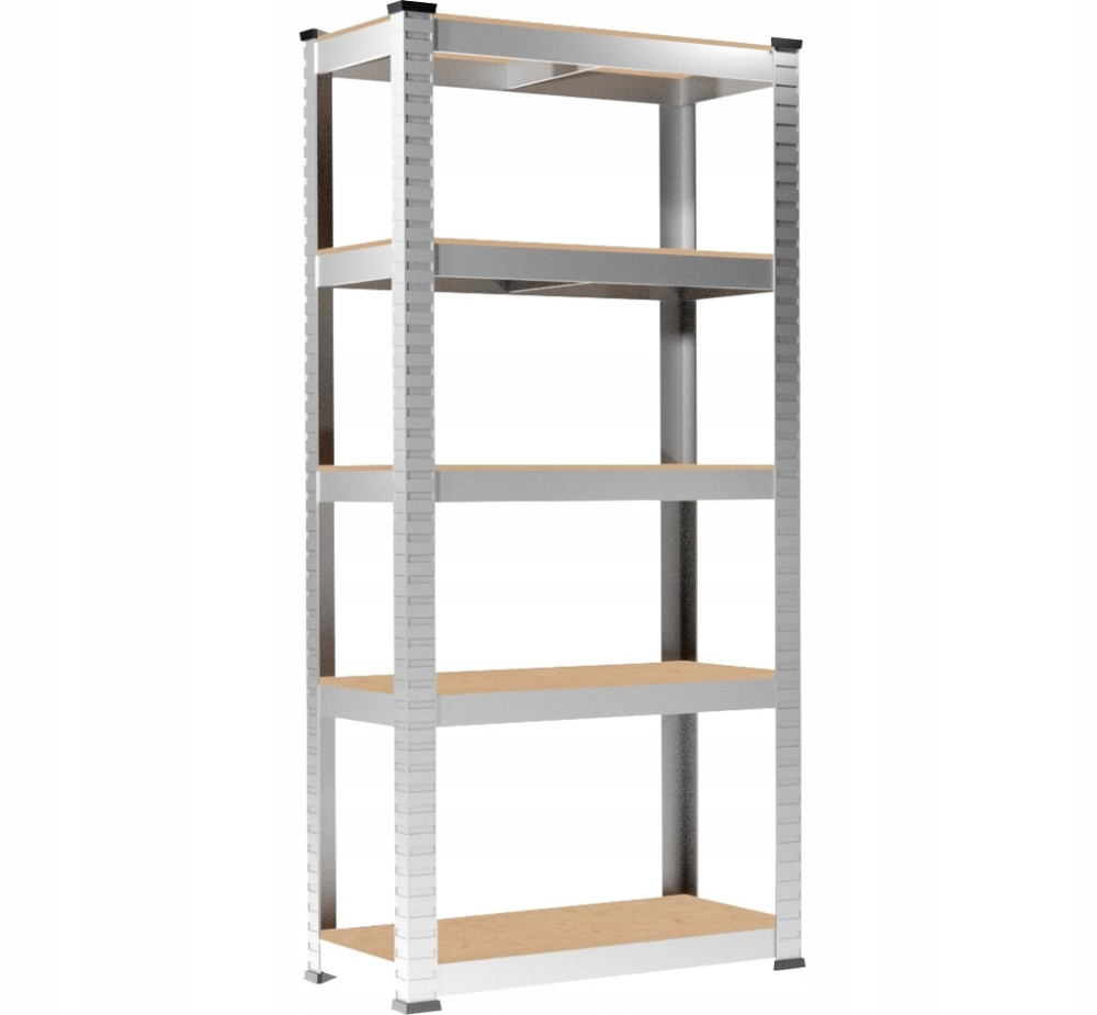 Набор из 2-х металлических стеллажей (180 x 90 x 30 см) 5 полок, нагрузка - 175 кг на полку, Серый Киев - изображение 6
