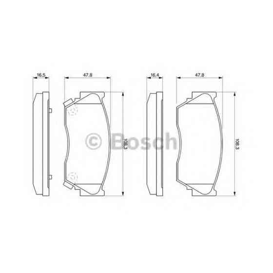 Гальмівні колодки Bosch дискові передні NISSAN 100NX/Pulsar/Sentra/Sunny 0986460997 Харків