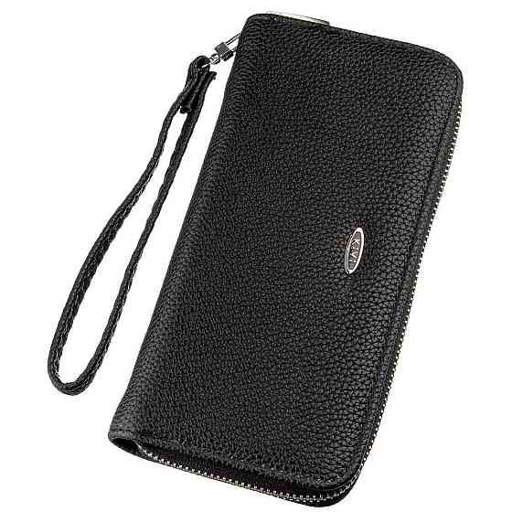 Гаманець жіночий на одну блискавку з екокожі флотар KIVI 19014 Чорний Київ