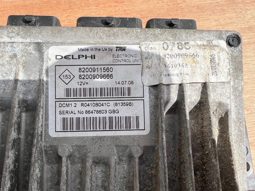 Блок керування двигуном Renault Kangoo 1.5 dci 2008-2021 (8200909666) Ковель - изображение 3