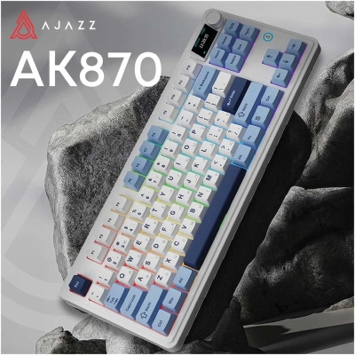 Клавіатура Ajazz AK870 PLUS Murad Switch RGB Wireless/Bluetooth/USB White (AK870-MU-BWD) Вінниця - фото 9