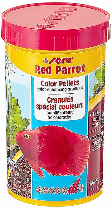 Корм для риб Sera Red Parrot (Сера Ред Парот) гранули для яскравості риб червоний папуга 1000 мл (330 г) Київ - фото 1