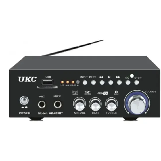 Универсальный Усилитель AMP 688 BT Bluetooth FM USB SD AUX Портативный Мощный Стерео 110Вт Одесса
