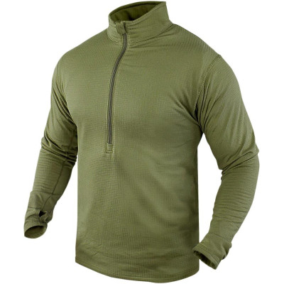 Термокофта Condor-Clothing Base II Zip Pullover Olive Drab XXL (603-001-XXL) Винница - изображение 1