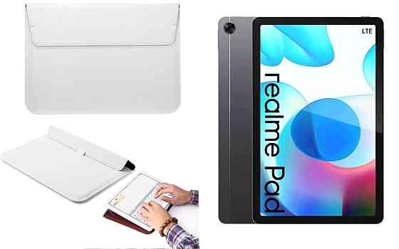 Чохол-конверт VitoCase для Realme Pad 10.4, з функцією підставки для планшета Білий Київ