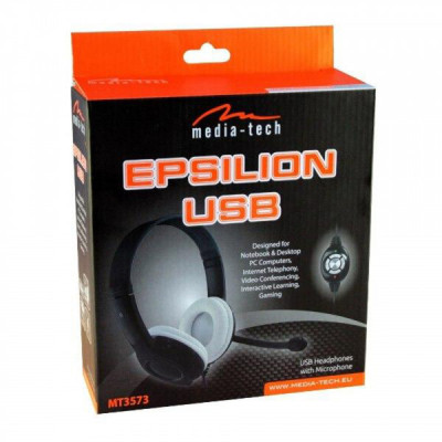 Наушники Media-Tech Epsilion USB Black (MT3573) Винница - изображение 6