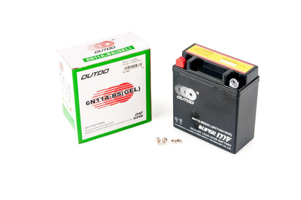 Акумулятор 6V 11А гелевий (122x62x131, помаранчевий, mod:6N 11A-BS) Мукачево - фото 1
