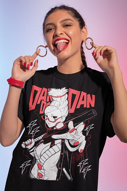 Футболка аниме Сеико Айасе Дандадан Косплай оверсайз (S/M/L) Черний AnimeJ0296 Днепр - изображение 1