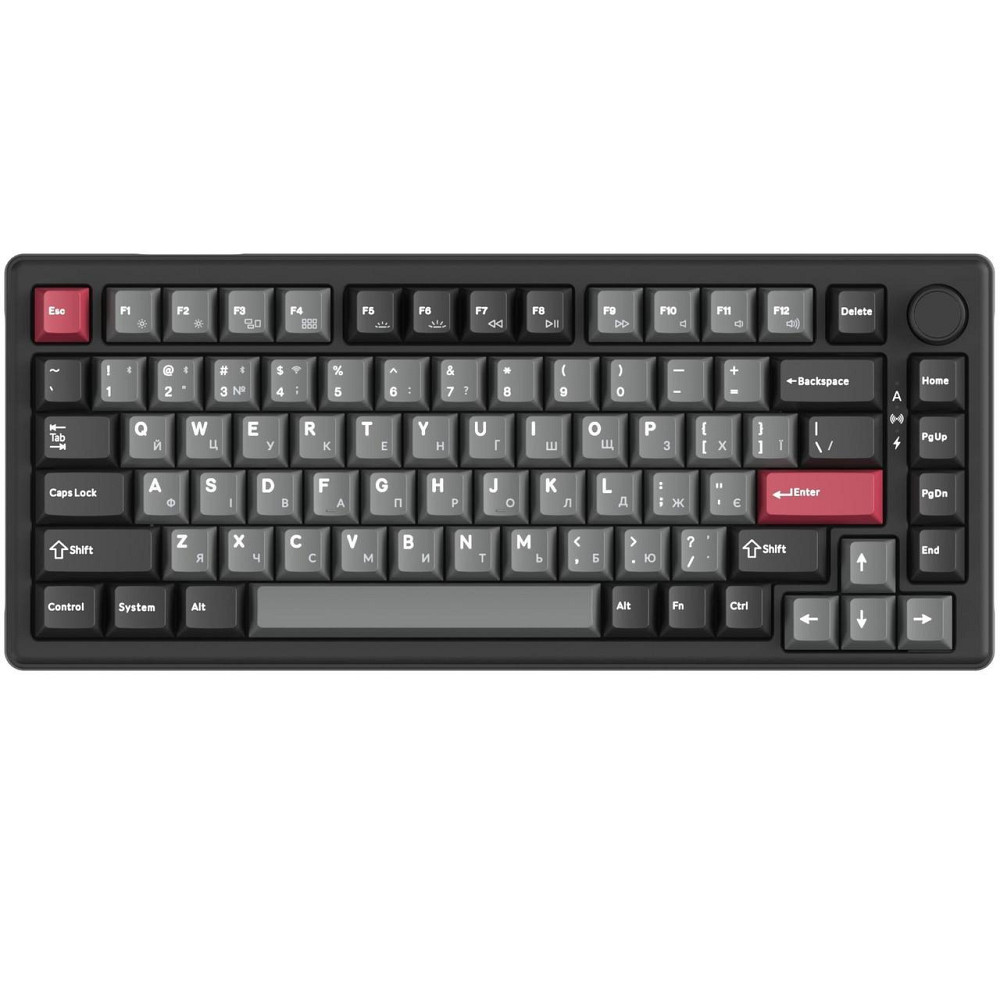 Клавіатура бездротова GamePro Asgard Yord Keychron Super Red Switch Black (MK266BK) ( 12615 ) Харків - фото 1