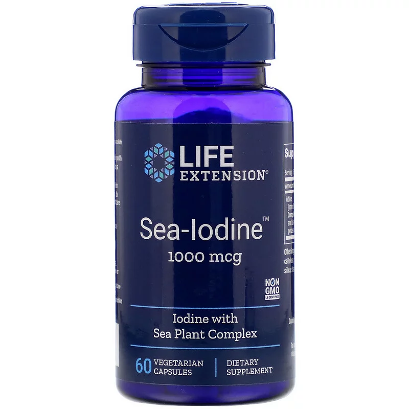 Йод Life Extension Sea-Iodine 1000 мкг 60 капсул Киев - изображение 1