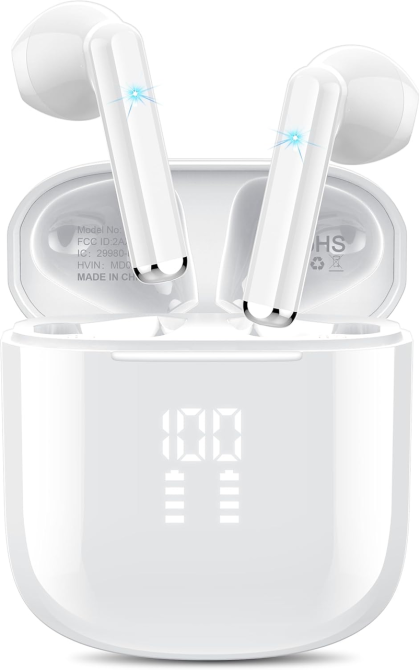 Беспроводные наушники OYIB MD058A Black — Bluetooth 5.3 наушники с 4 микрофонами ENC и LED дисплеем Киев - изображение 2