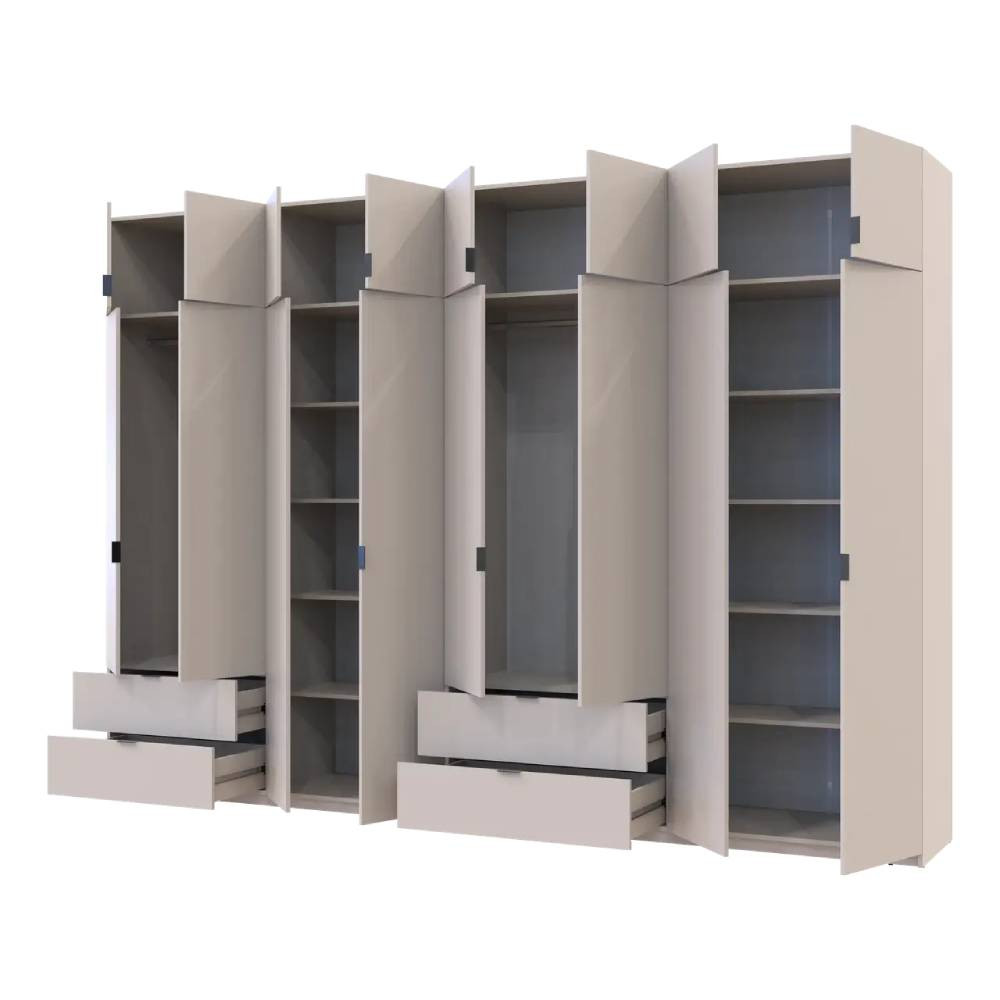 Шкаф для одежды Doros Лукас Кашемир 4+4 ДСП 340х50х240 DRS-011721 (42005140) Львов - изображение 2