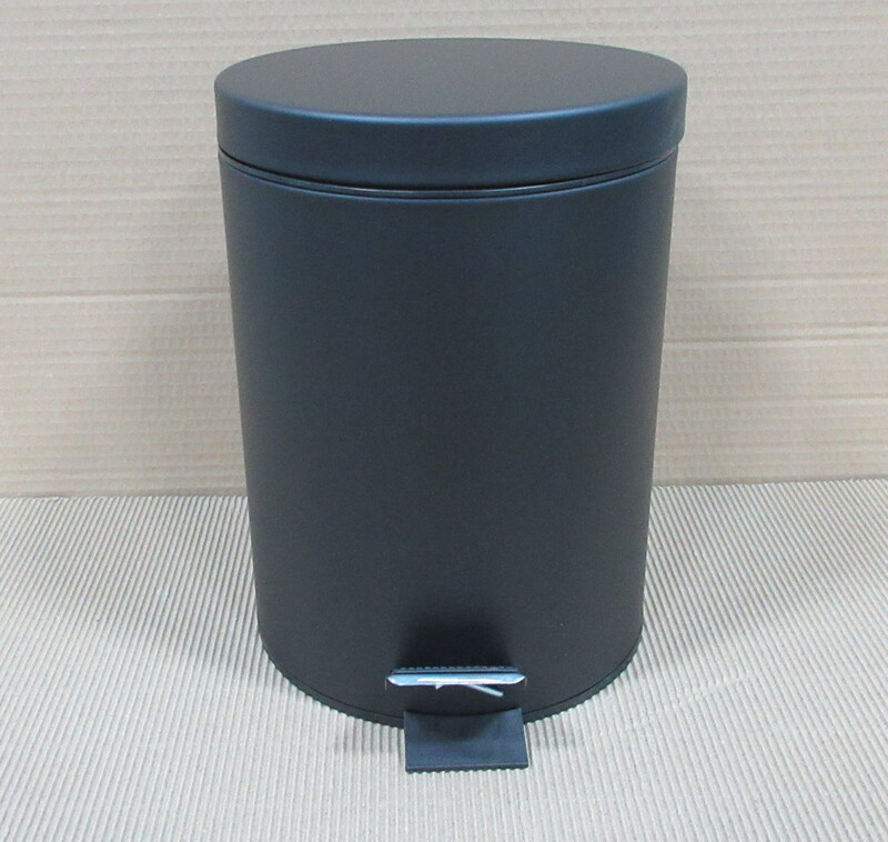 Круглое мусорное ведро Zerix Solo-TC0105 черное 5 л (ZX5898) Харьков - изображение 13