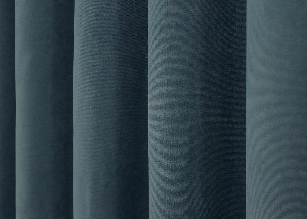 Комплект готових штор VR-Textil Мікровелюр Petek № 1489ш Сіро-блакитний 120х290 см 2 шт (39-0005) Київ - фото 8