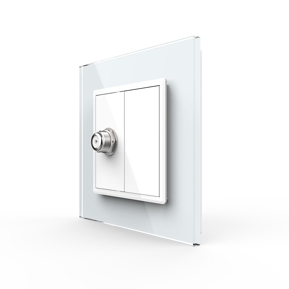 LIVOLO Розетка супутникова SAT Livolo білий скло (VL-C7FCSL-1WP) Коломия - фото 6