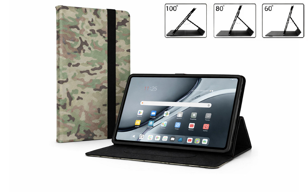 Чехол-книжка PlastGuard для Ulefone Armor Pad  – эко-кожа, рамочная фиксация планшета, цвет Черный Мультикам Киев - изображение 1