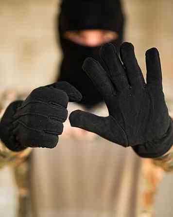Рукавички флісові чорні ВТ6768 Одеса