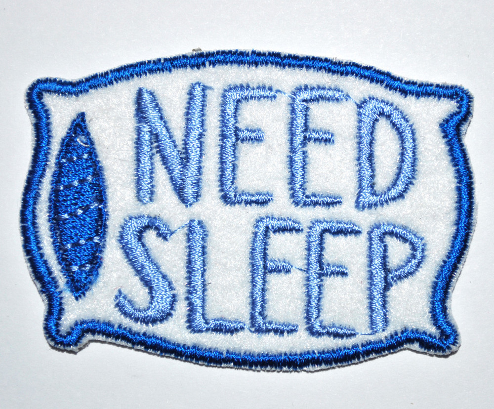 Нашивка патч подушка Need Sleep (синяя) Запорожье - изображение 1