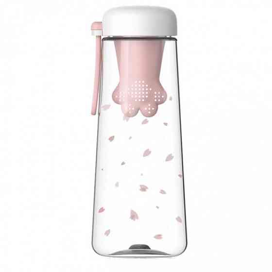 Пляшка для води Лапа (Рожева) Вінниця