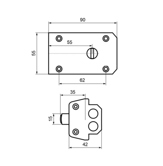 Замок накладний рейковий ЗН-5 Харків - фото 4
