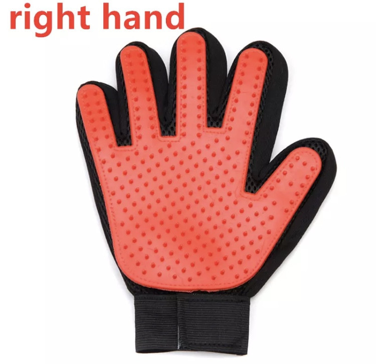 Перчатка расческа для животных, расческа для грумингу, красная, на правую руку - размер 22*15см Киев - изображение 1