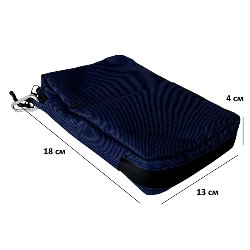 Дорожный органайзер для зарядок 18x12x3,5 см (Синий) Сумы - изображение 2