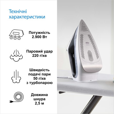 Праска Braun SI 7149 WB (SI7149WB) Вінниця - фото 10