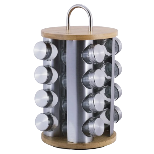 Набір для спецій 16шт на круглій підставці KAMILLE 7044 Житомир - изображение 2