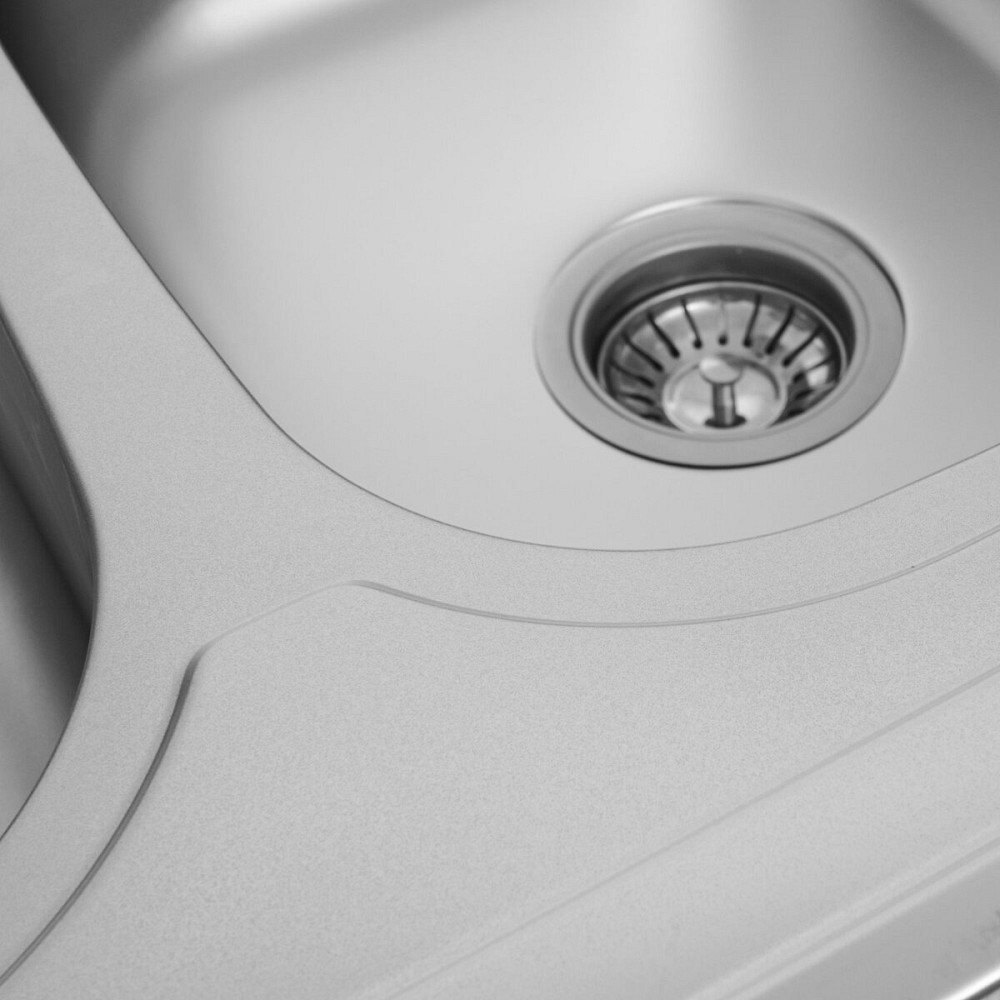 VALESO Кухонна мийка з нержавіючої сталі Valeso САТИН 8060D (0,7/180 мм) Коломия - фото 4