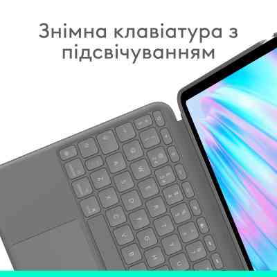 Чохол до планшета Logitech Combo Touch for iPad Air 13-inch (M2) OXFORD GREY - US (L920-012618) Вінниця
