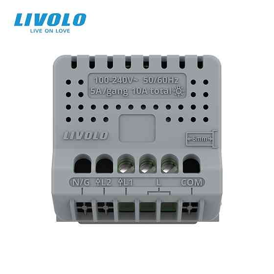 LIVOLO Розумний сенсорний димер LIVOLO, ZigBee, сірий, 2А 230В, без нейтралі, сумісний з Home A Коломия