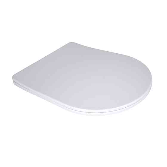 Qtap Сиденье для унитаза напольного (Grand) 560×363×30 мм, White, с микролифтом, Slim Duroplast, Quick Release QT26228301W3 Киев