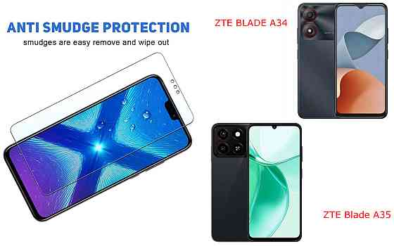 Захисне скло NeoGlass для ZTE BLADE A34, ZTE Blade A35 – надпрозоре та стійке Київ