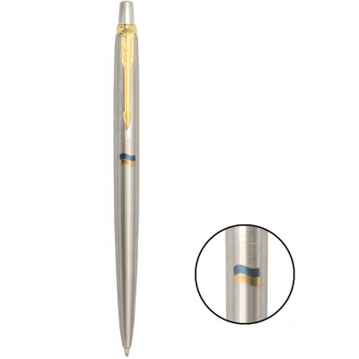 Ручка кулькова Parker JOTTER 17 UKRAINE SS GT BP Прапор жовто-синій (16032_T008c) Вінниця - фото 2