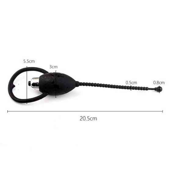 Уретральний катетер з вібрацією "Olo" - Чорний Вінниця