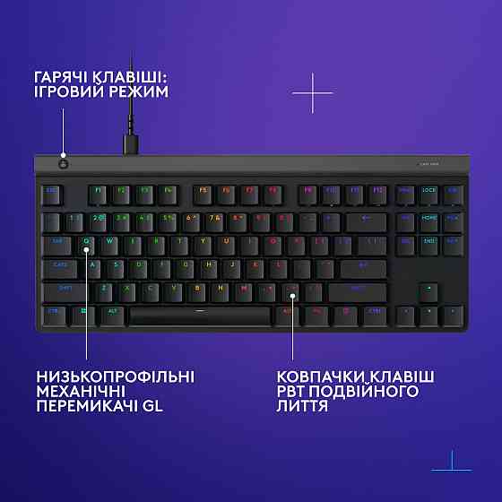 Клавіатура Logitech G515 TKL Black (920-012872) Чорний Харків