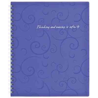 Блокнот Buromax spiral side, В5, 80sheets, Barocco, square, violet (BM.2419-607) Винница