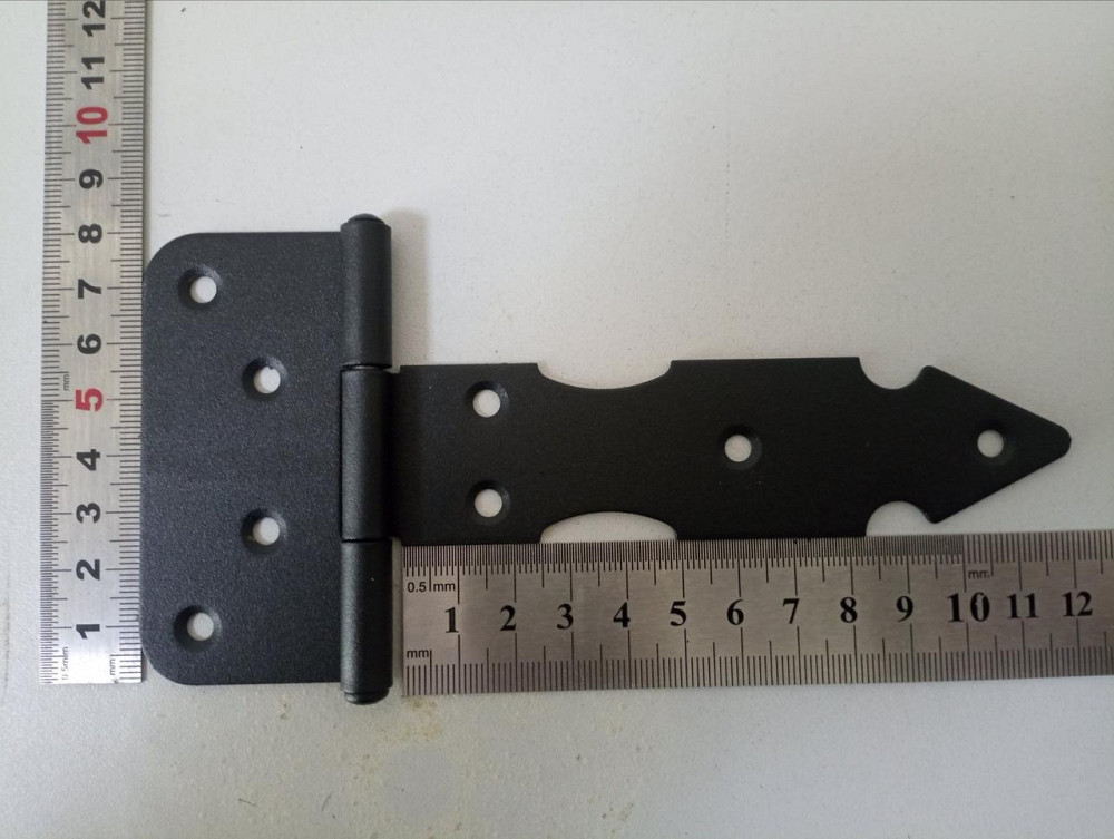 Завіса альтанкова оздоблена покрита чорною порошковою фарбою 125мм "P-o" Київ - фото 1