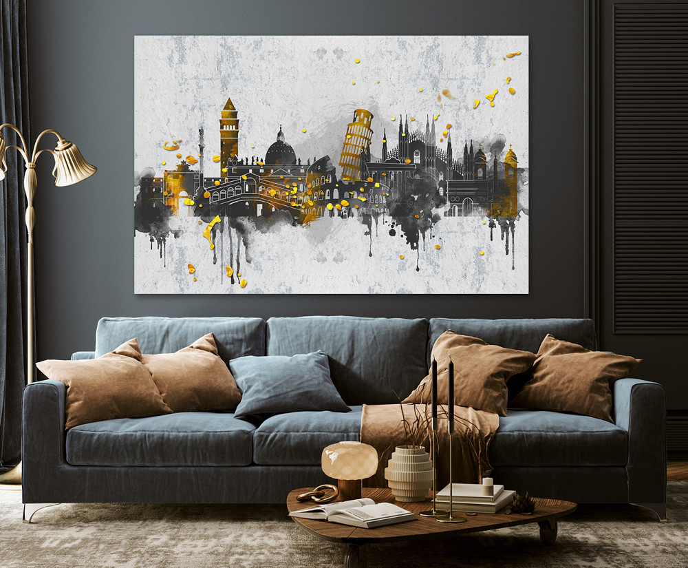 Картина холст в гостиную / спальню  Міста в абстракції   MLP_298 90х180см Киев - изображение 3