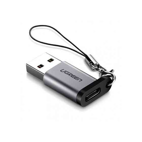 Переходник-адаптер USB 3.0 к Type-C Ugreen US276 (Темно-серый) Николаев