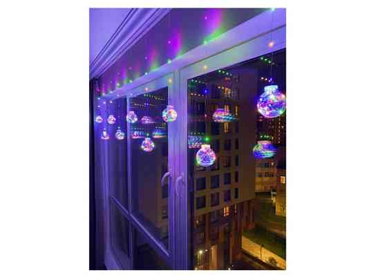 Гірлянда Xmas M-1 Copper curtain ball lamp 7257 Санта, різнобарвна Вінниця