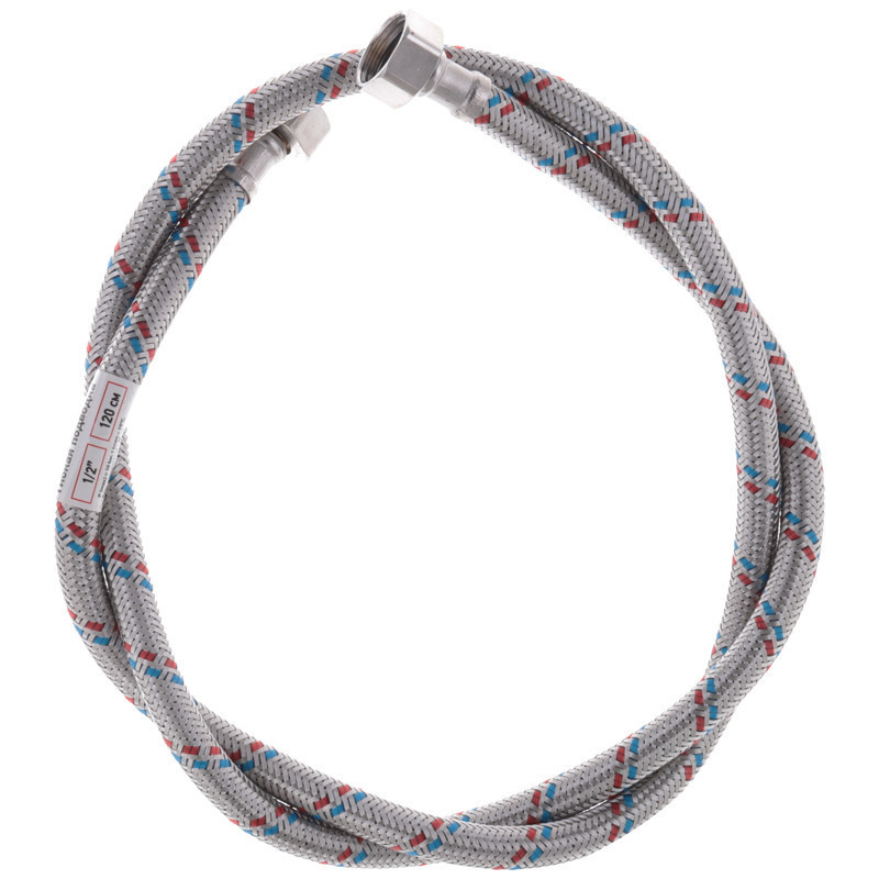 Гнучкий шланг для підключення води Гайка 1/2'' - Гайка 1/2'' (120 см) ZERIX (ZX1555)   ( 26648 ) Харьков - изображение 3
