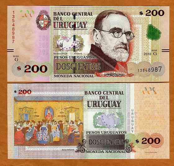 Уругвай / Uruguay 200 Pesos Uruguayos 2019 Pick 96b UNC Полтава