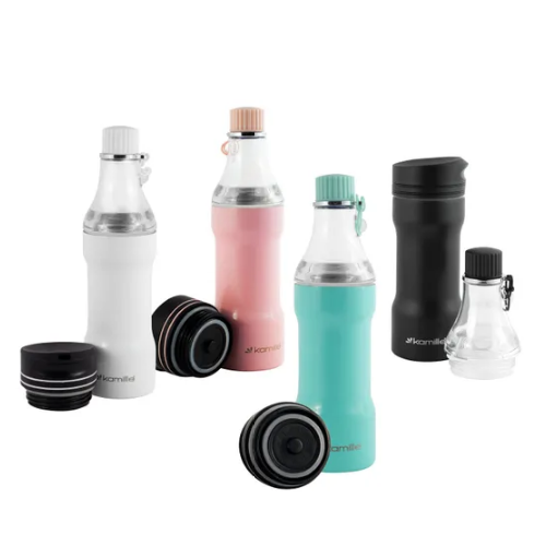 Термочашка 320мл нержавіюча сталь (мікс) KAMILLE 2061 Житомир