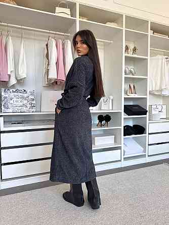 Жіночий затишний довгий кардиган з поясом Альпака Одеса