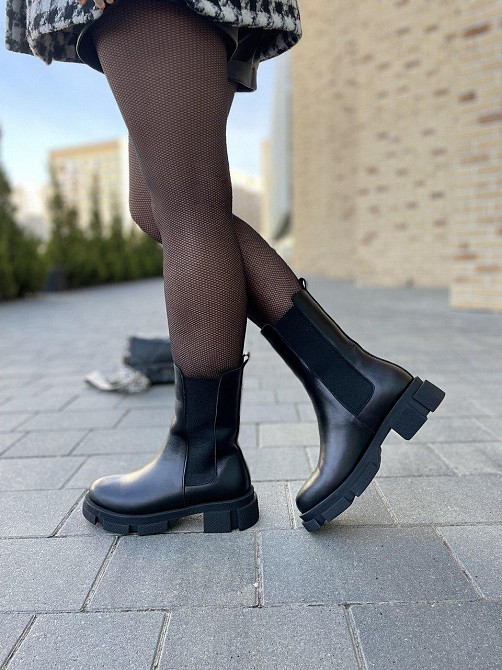 Черевики жіночі GREMMY чорні натуральна шкіра зима висота 20 см (4257) 35-41 Коломия - фото 9