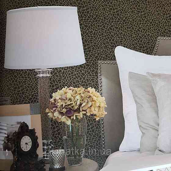 Шпалери флізелінові еко Galerie Metallic FX 0,53Х10 англія абстракція смуги золотом структурних на чорному Київ