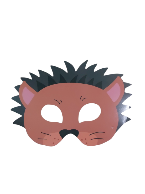 Детская маска Ежик картон one size разноцветный Киев - изображение 1