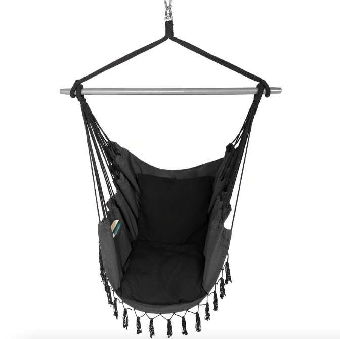 Подвесное кресло гамак комфортное бразильское кресло для отдыха в квартире или на улице Di Volio Fira графіт Киев - изображение 3
